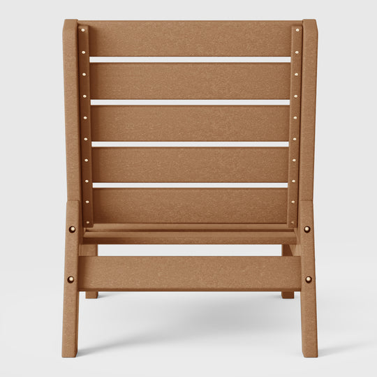 Avalon Outdoor HDPE Deep Seating Modular Armless Patio Chair with Patio Cushions