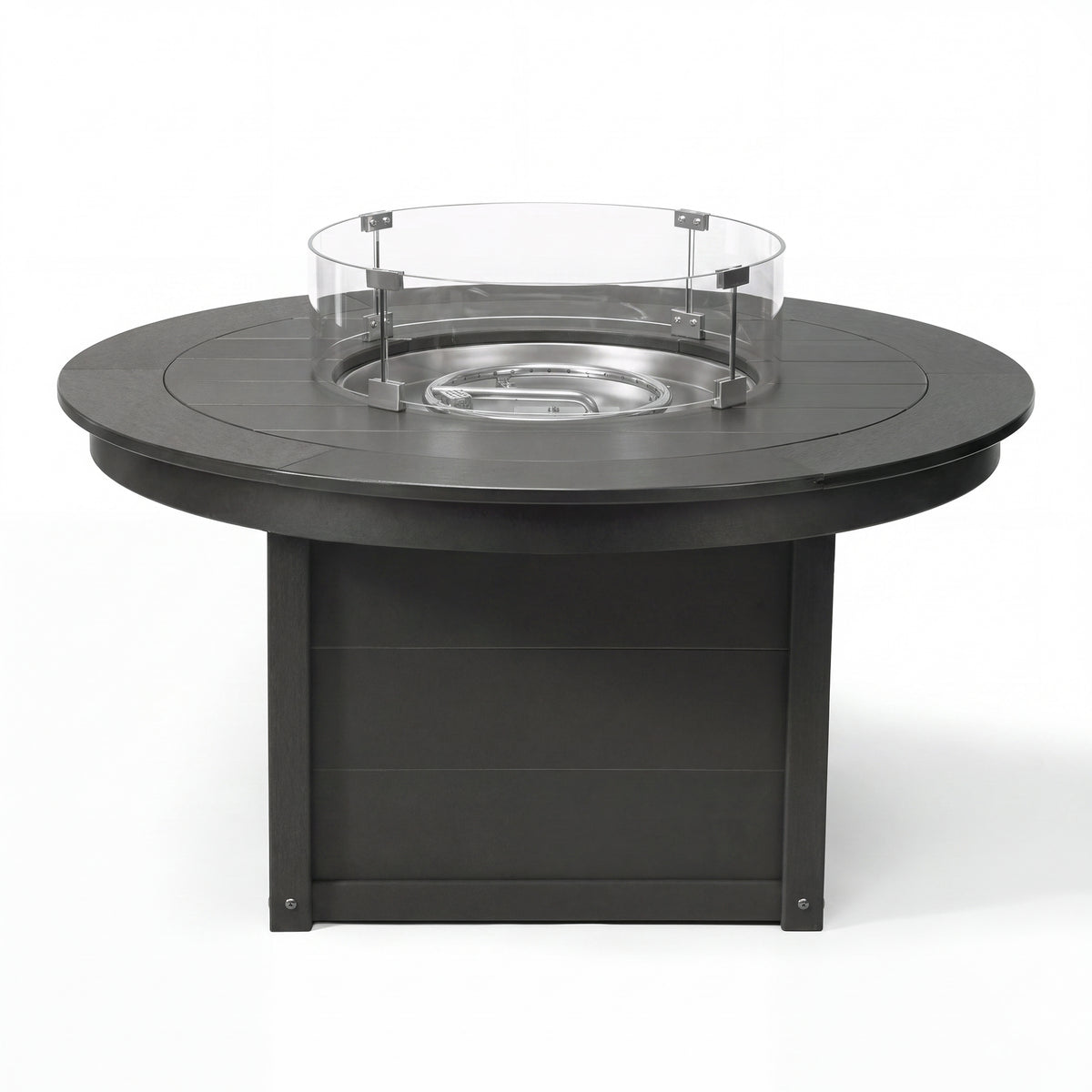 Helios 47" Modern Outdoor 55,000 BTU Patio Propane Round Fire Pit Table