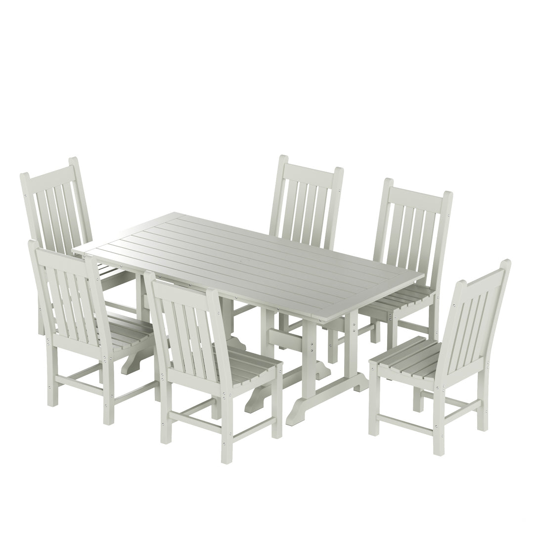 Malibu 7 Piece Outdoor Patio Dining Set Outdoor Table and Chair Set