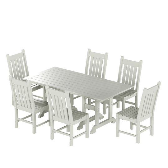 Malibu 7 Piece Outdoor Patio Dining Set Outdoor Table and Chair Set