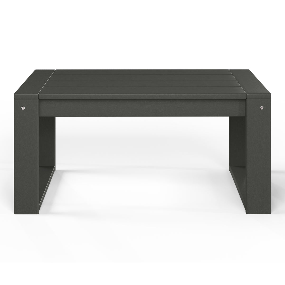 Modern Outdoor HDPE Rectangle Patio Coffee Table