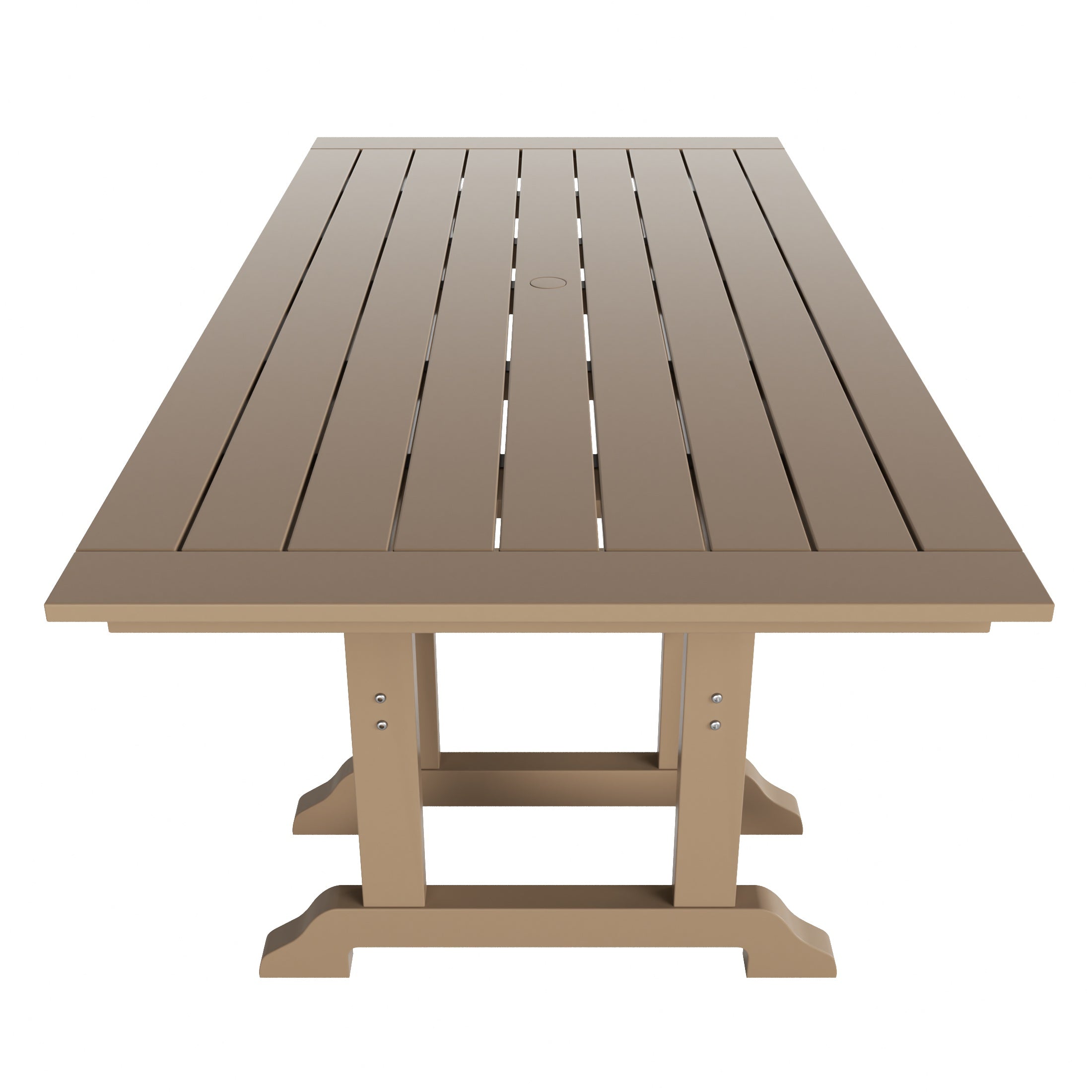 Malibu 6-Piece HDPE Outdoor Rectangle Dining Patio Table and Chairs Set