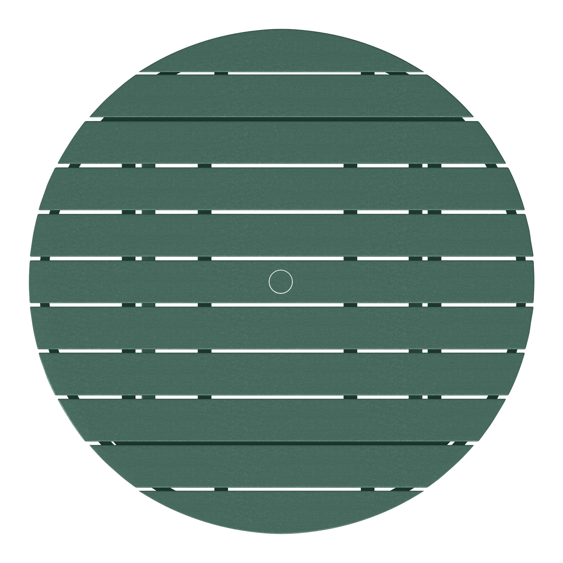 Malibu Low Outdoor HDPE Round Patio Coffee Table