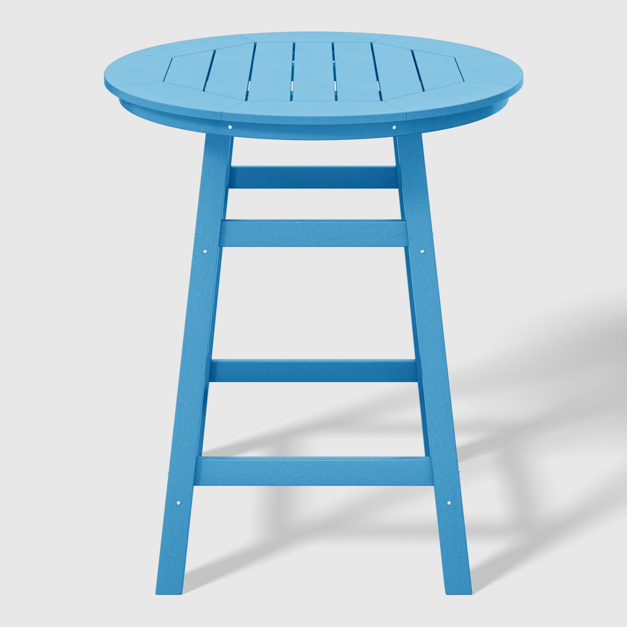 Malibu Outdoor 35" HDPE Round Patio Counter Height Bar Table