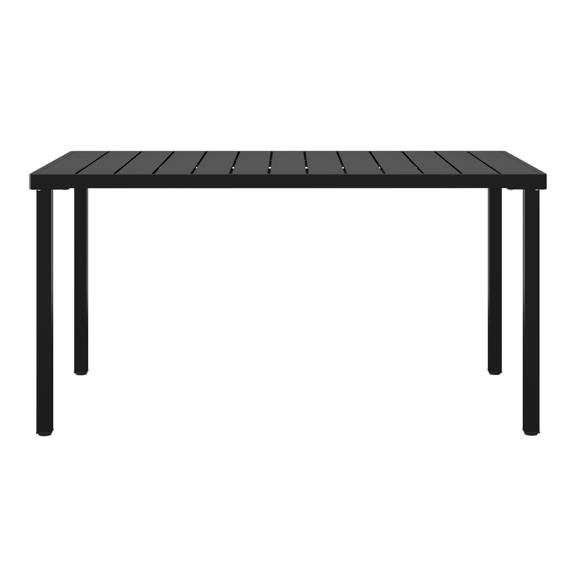 Playa 59" Iron Metal Outdoor Rectangular Patio Dining Table For 6