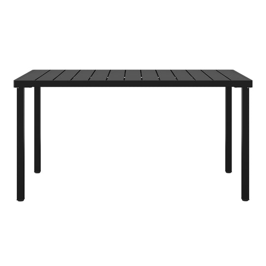 Playa 59" Iron Metal Outdoor Rectangular Patio Dining Table For 6