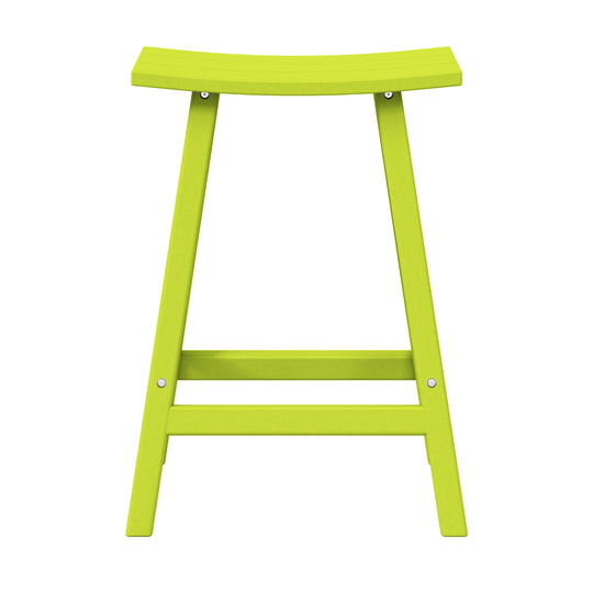 Malibu 24" height Outdoor / Patio Saddle bar stool