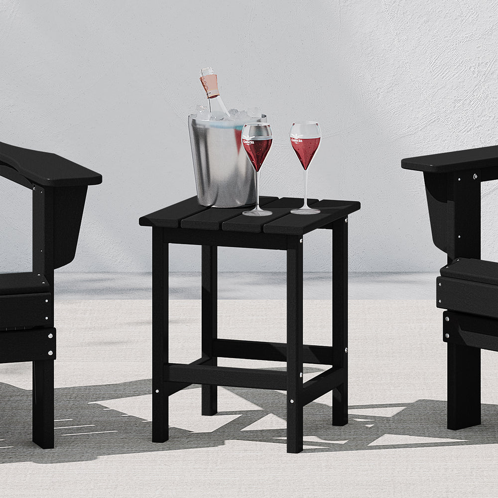Malibu 14" square outdoor Side table for Adirondack chair