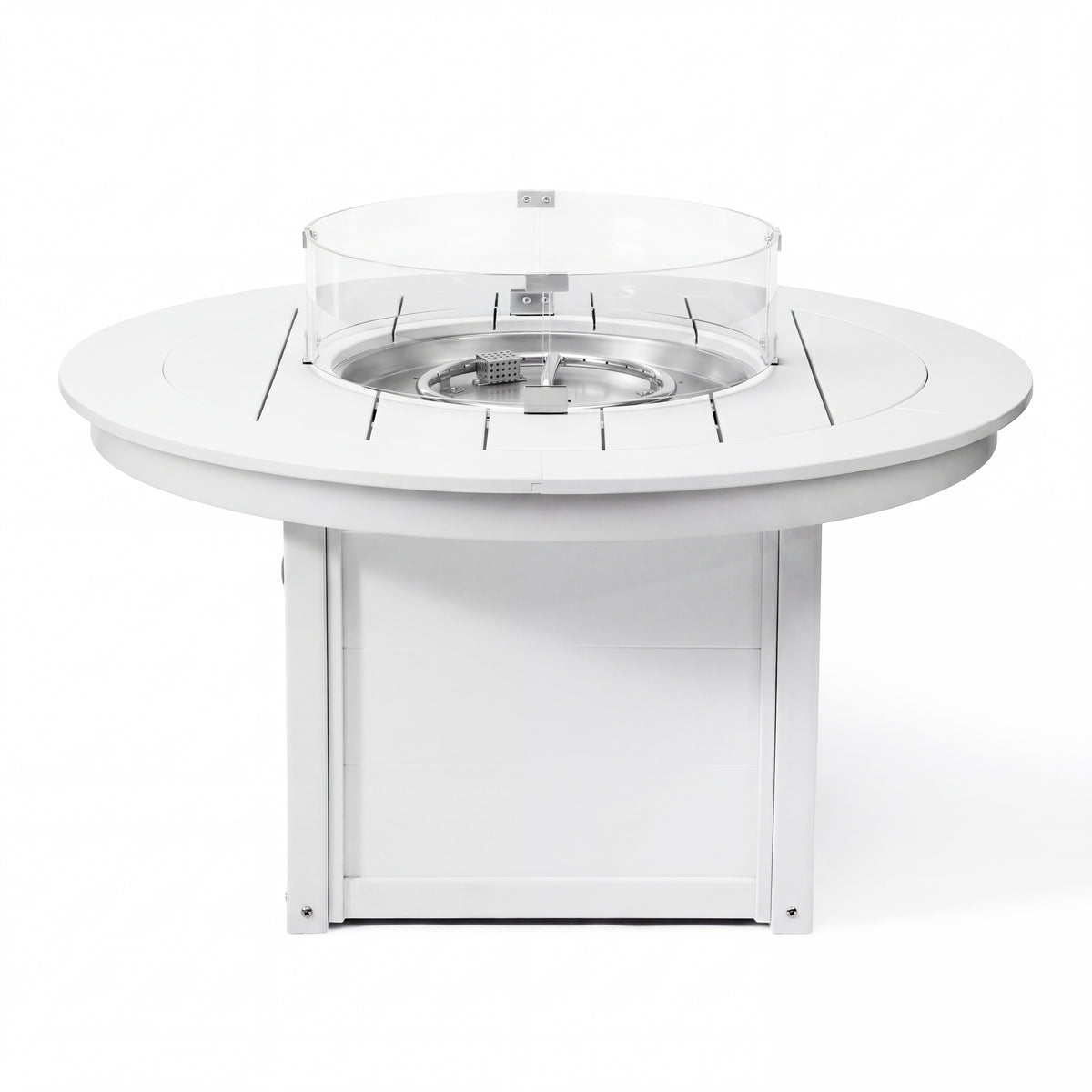 Helios 47" Modern Outdoor 55,000 BTU Patio Propane Round Fire Pit Table