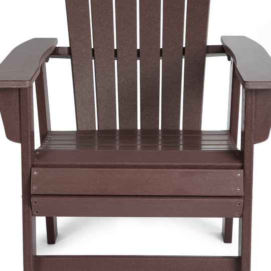 Dylan Outdoor Modern HDPE Adirondack Patio Dining Chairs (Set of 2)