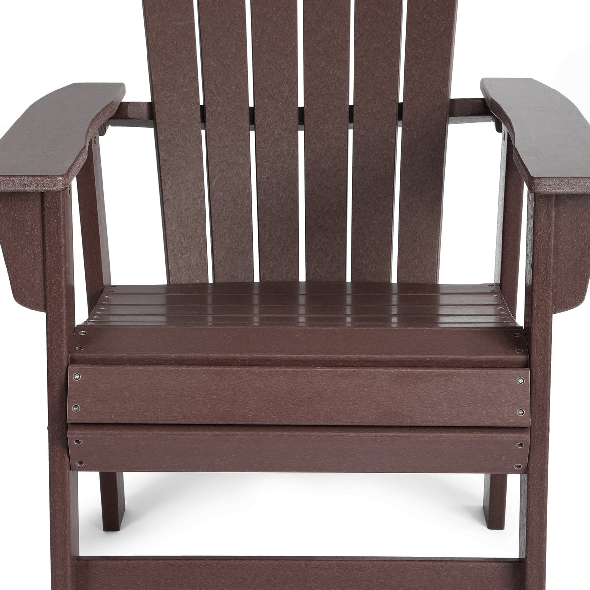 Dylan Outdoor Patio Shell-back Adirondack Dining Chair Weather Resistant