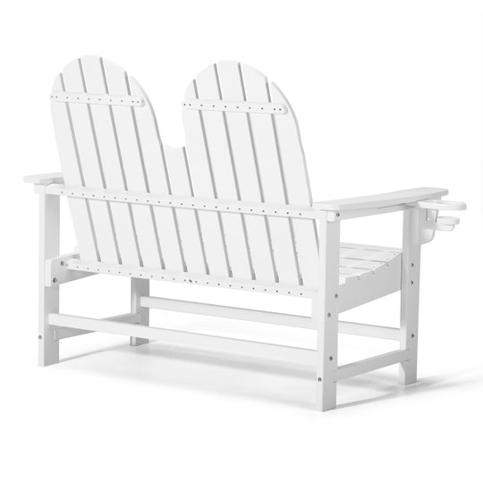 St. Augustine Outdoor Patio 49" HDPE Adirondack Garden Bench