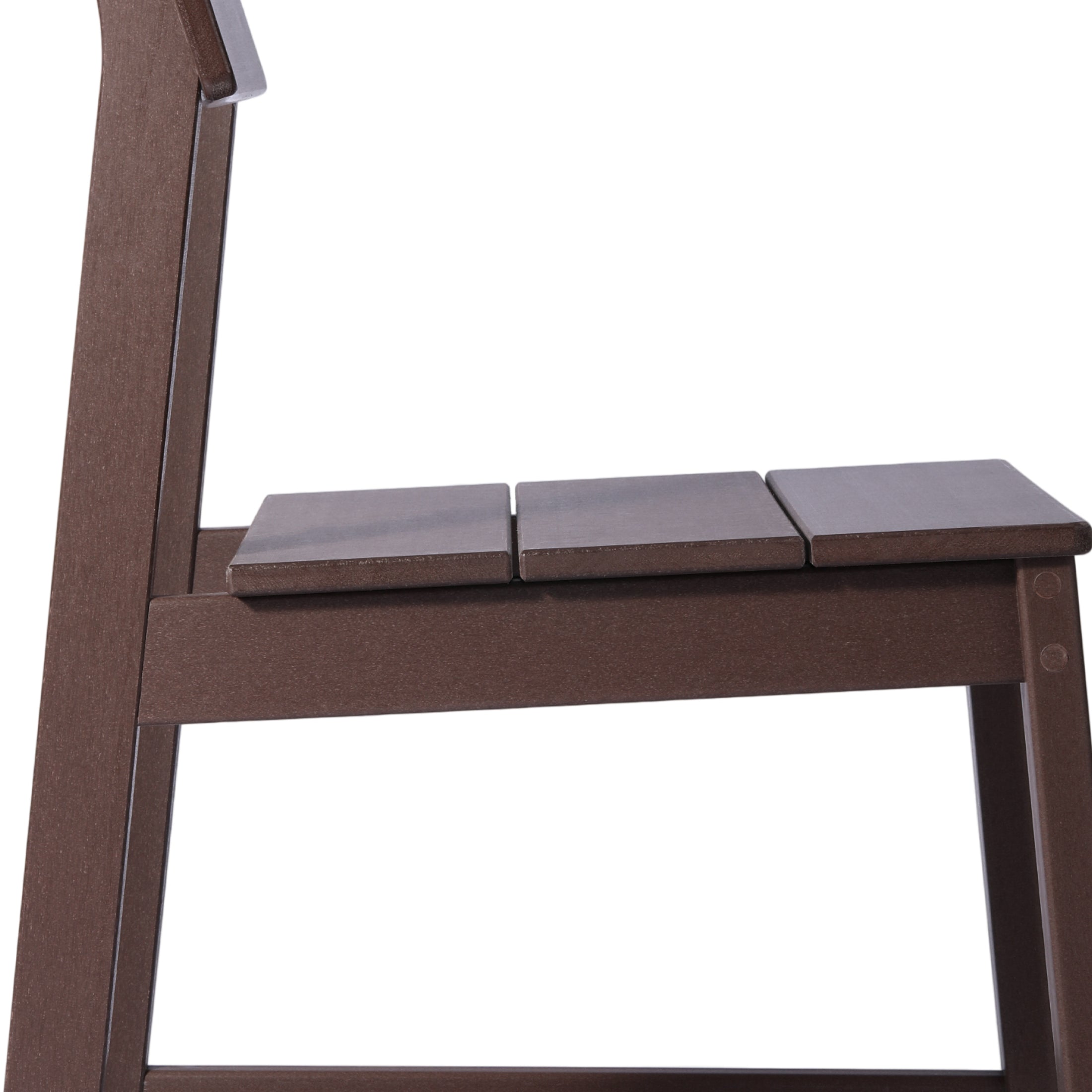 Paloma Modern HDPE Outdoor Armless Patio Dining Chairs (Set of 2)
