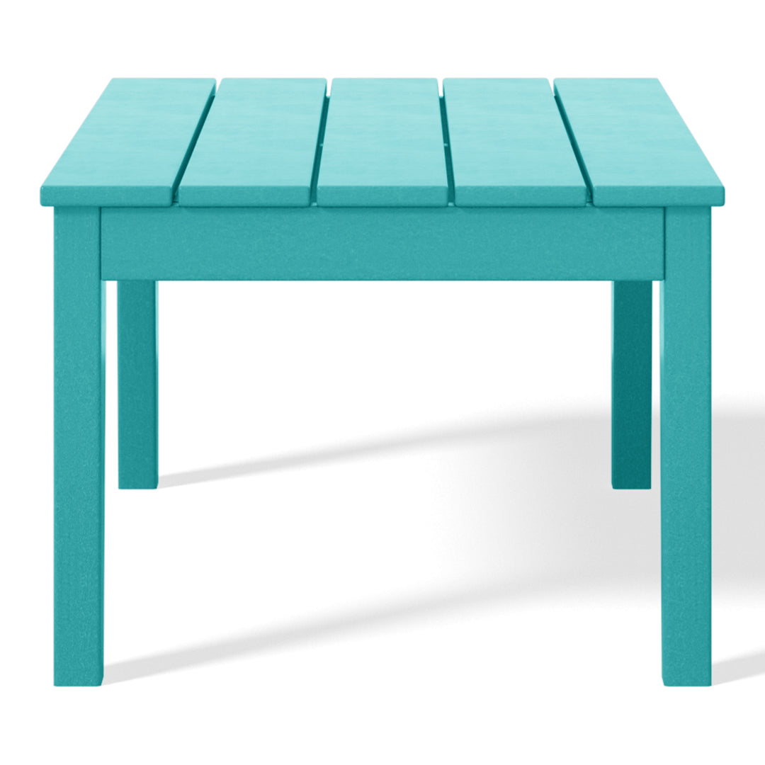 Malibu Low Outdoor HDPE Patio Rectangle Coffee Table