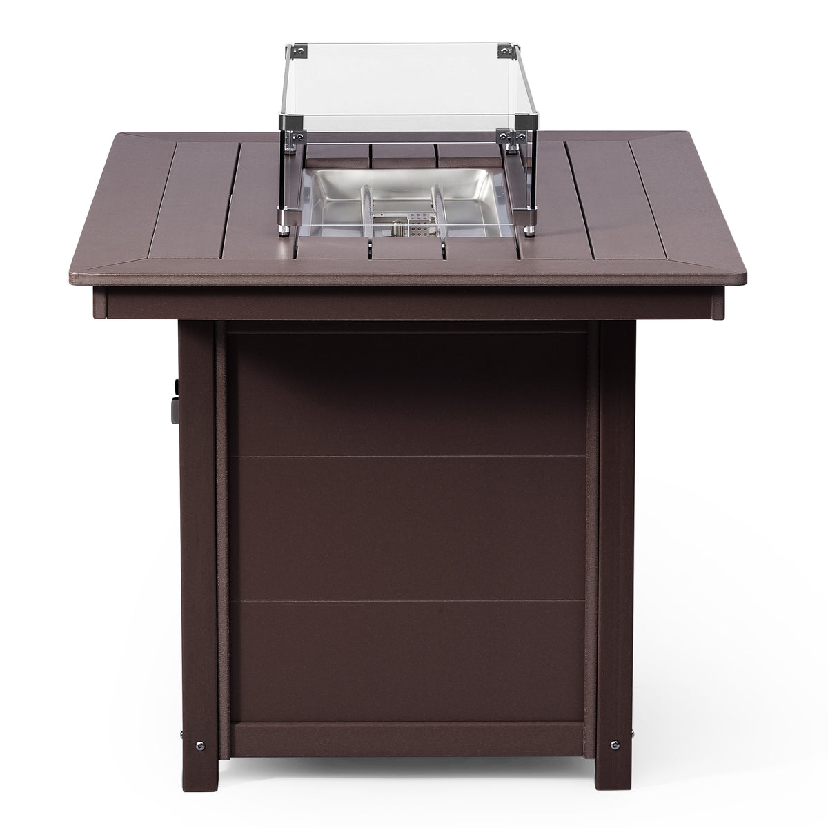 Helios 46" Modern Outdoor Patio Gas Propane Rectangular Fire Pit Table