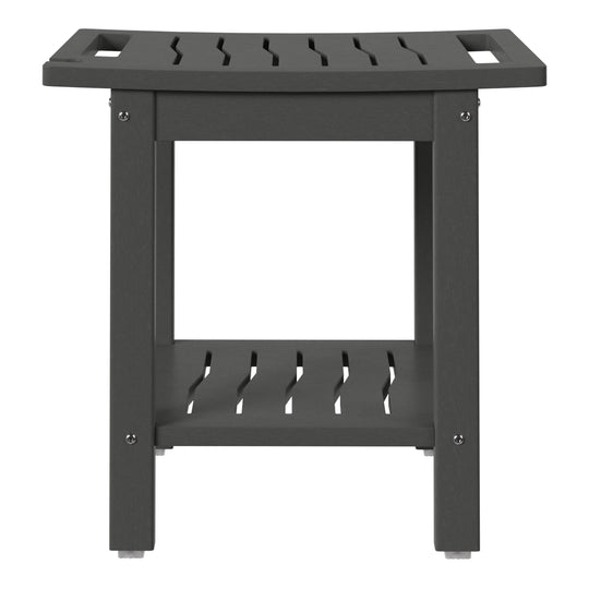 Sage HDPE Poly Plastic Waterproof Bathroom Shower Bench