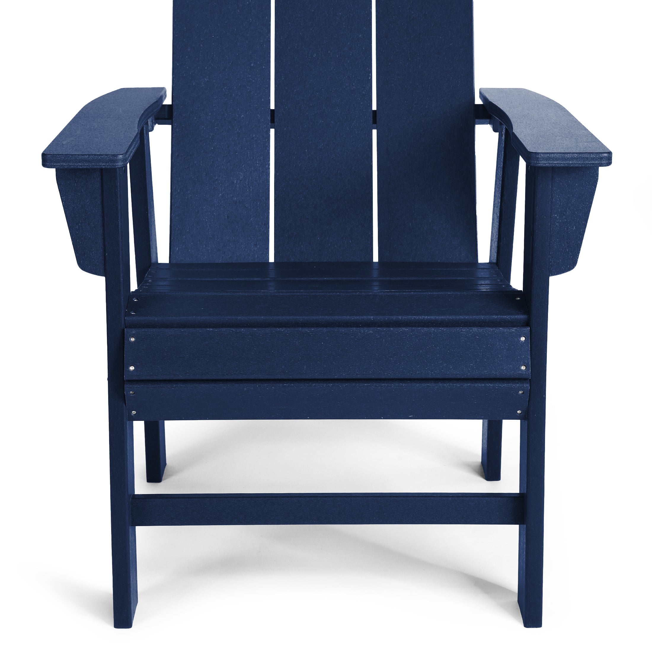 Ashore Outdoor Patio HDPE Plastic Modern Adirondack Dining Chairs (Set of 2)