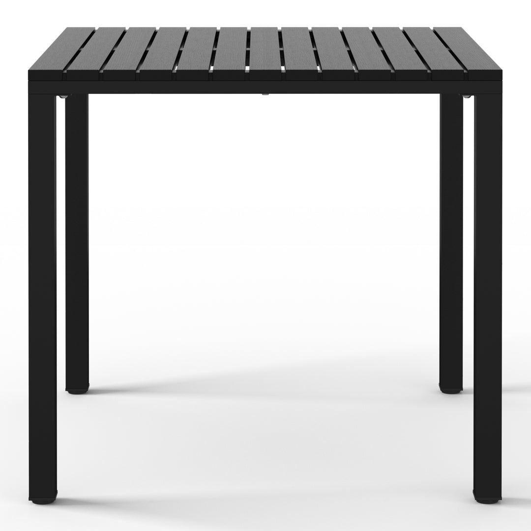 Playa 31.5" Iron Metal Frame Outdoor Square Patio Dining Table