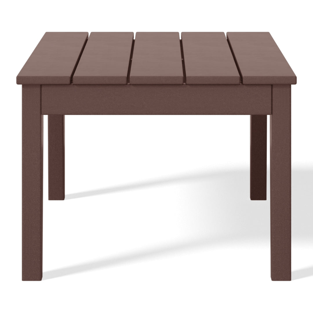 Malibu Low Outdoor HDPE Patio Rectangle Coffee Table