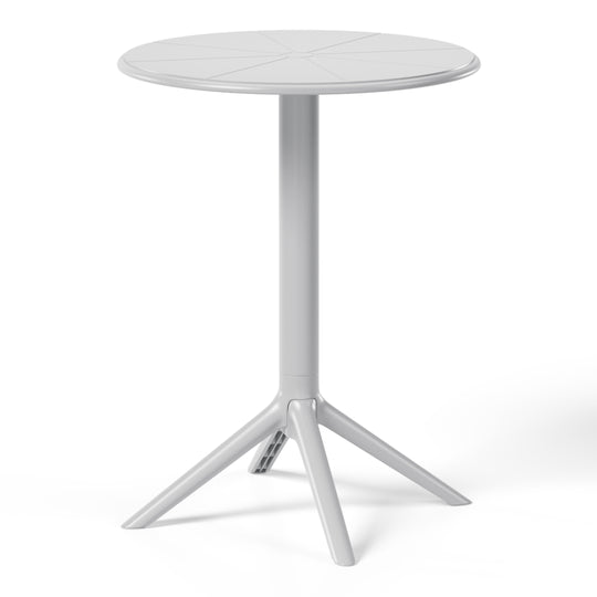 Playa 23.5" Outdoor Polypropylene Resin Round Patio Bistro Dining Table for 2