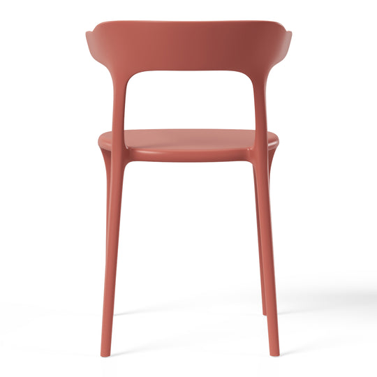 Playa Modern Stackable Resin Plastic Patio Dining Chair (Set of 4)
