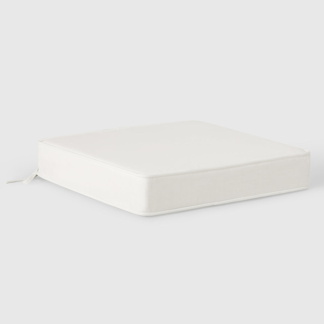 Solace Outdoor Patio Furniture Seat Chair Square Cushions with Piping. Set of 2, 20" x 19"