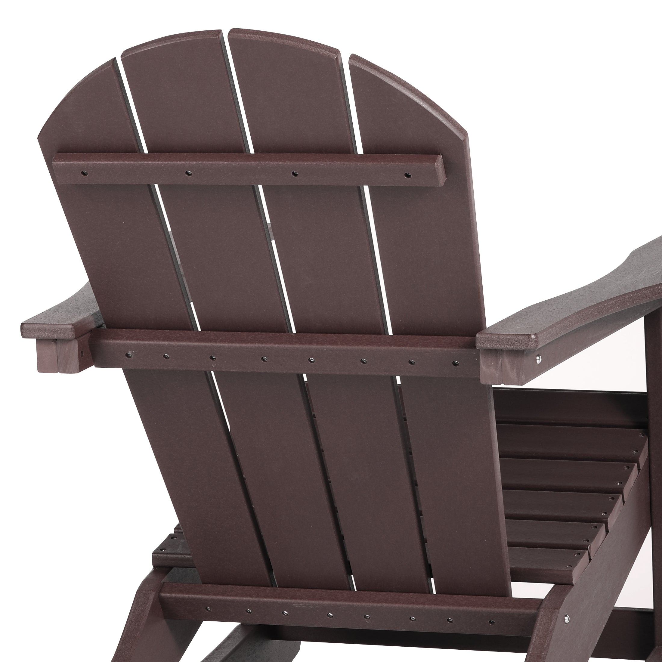 Malibu 3-Piece set Outdoor / Patio Poly Adirondack rocking chairs with a side table ( 2 seater )