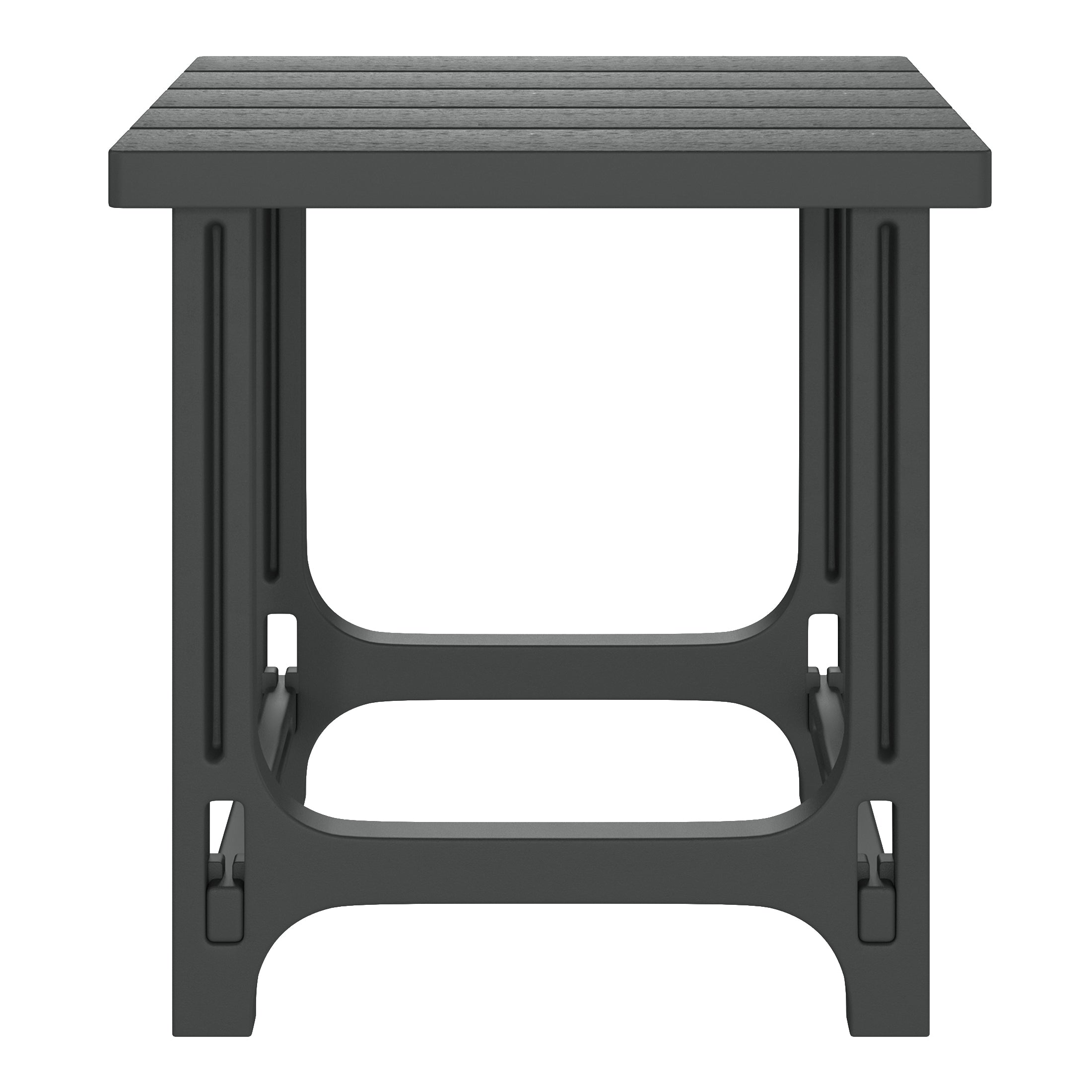 Azura Outdoor 18" HDPE Square Adirondack Patio Side Table
