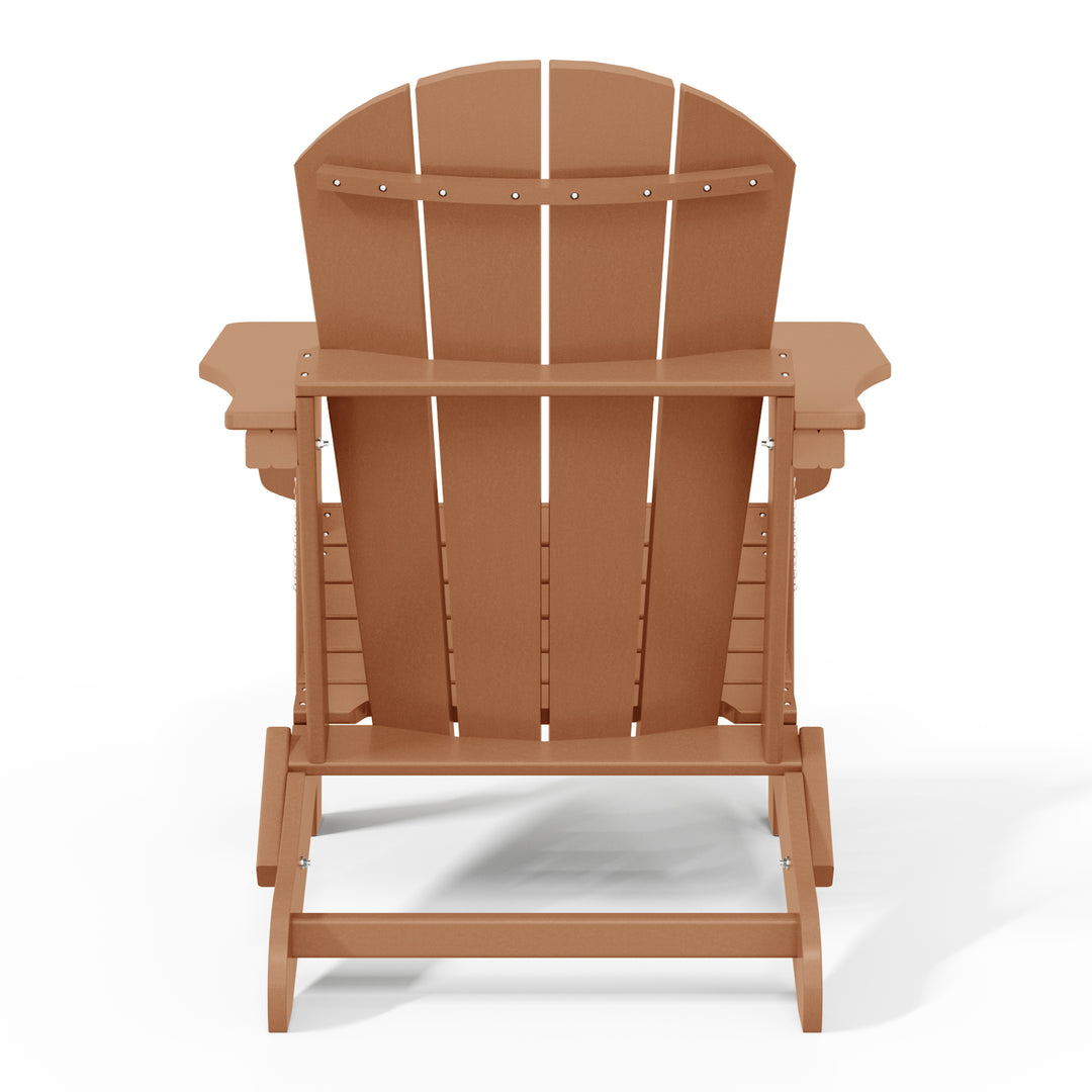 Malibu 3-Piece set Outdoor / Patio Poly Adirondack chair set with a side table ( 2 seater )