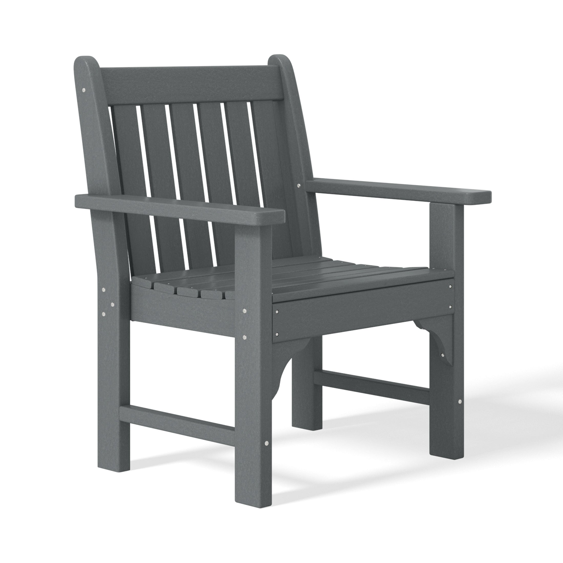 Malibu 6-Piece HDPE Outdoor Rectangle Dining Patio Table and Chairs Set