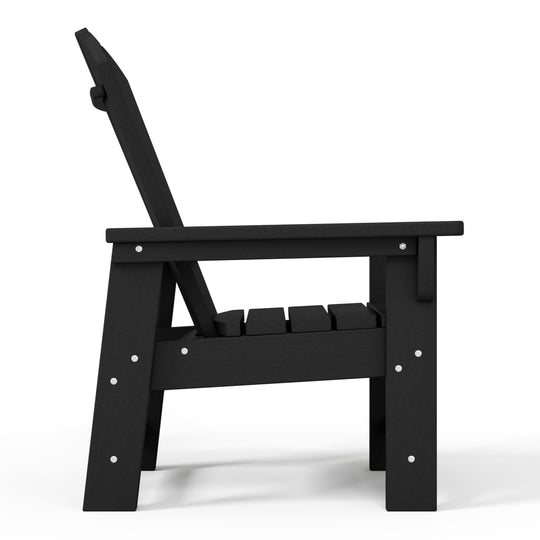 Malibu Kids Outdoor HDPE Adirondack Plastic Patio Chair
