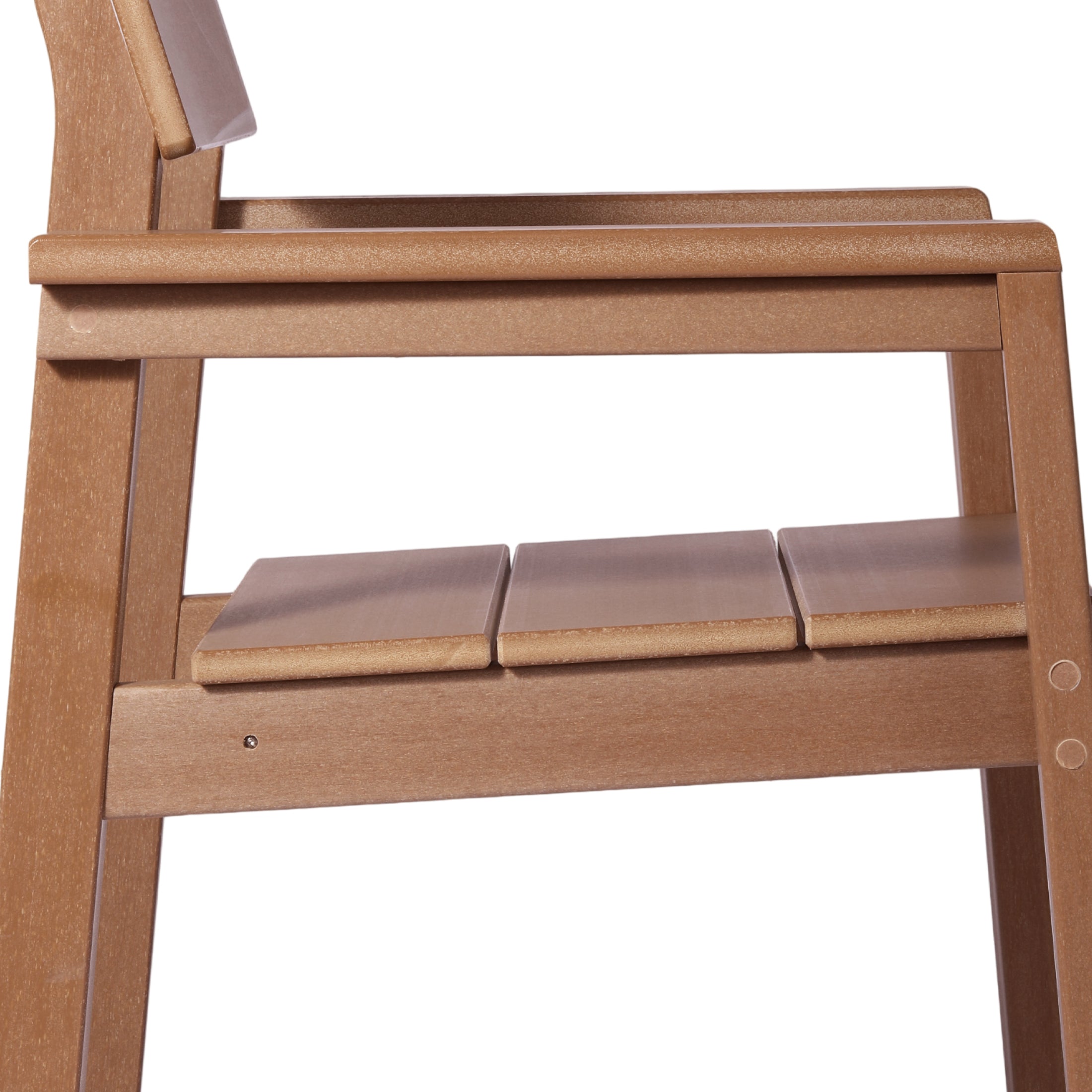 Paloma Modern HDPE Outdoor Patio Dining Arm Chairs (Set of 2)