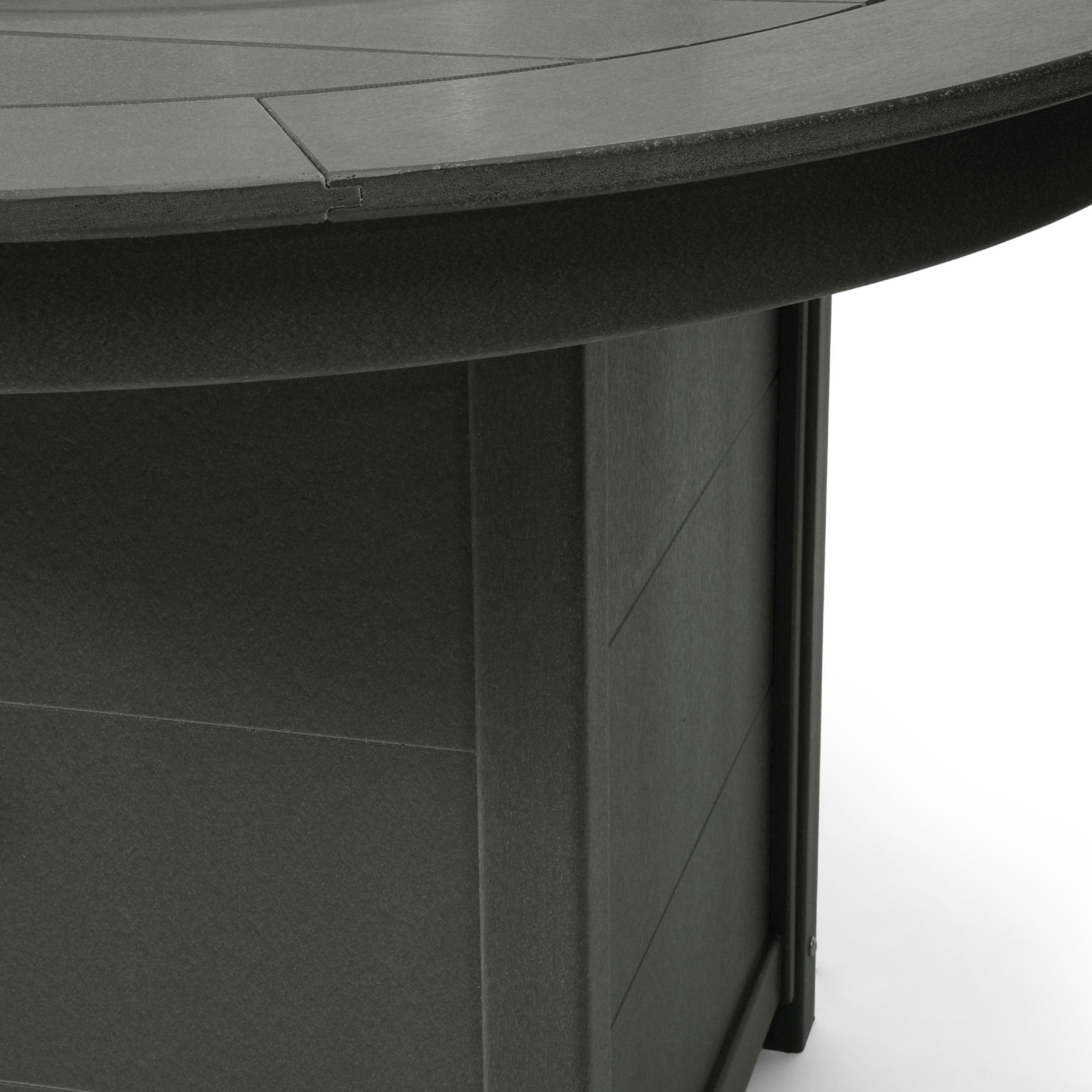 Helios 47" Modern Outdoor Patio Propane Gas Round Fire Pit Table