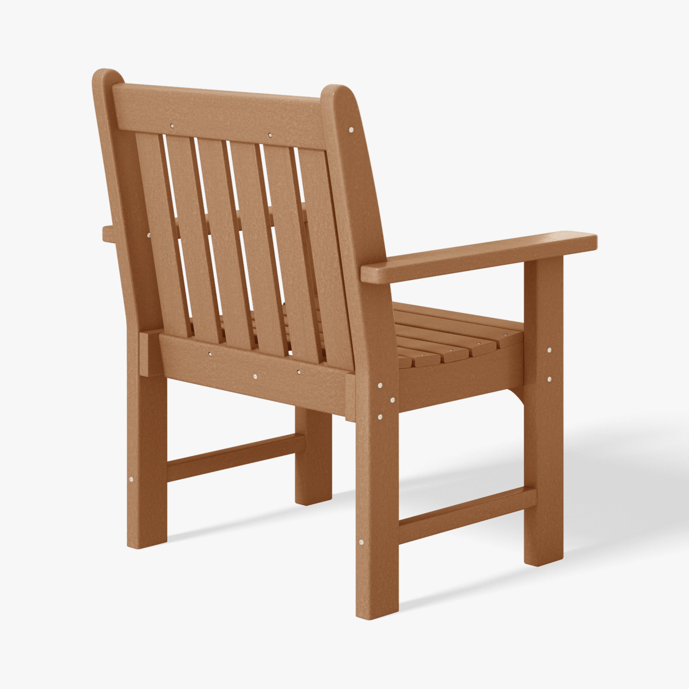 Malibu Outdoor Patio HDPE Adirondack Dining Arm Chairs (Set of 2)