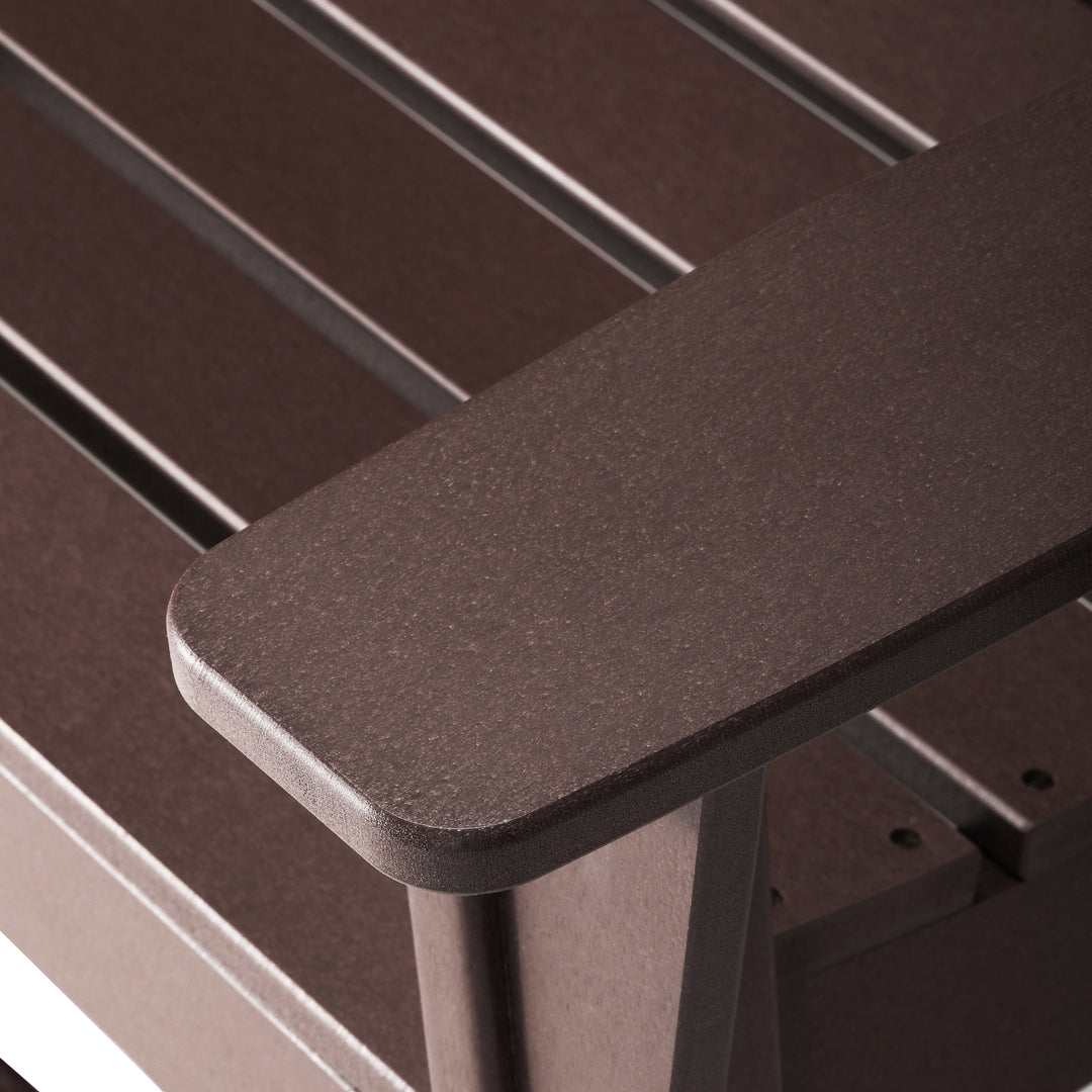 St. Augustine Outdoor Patio 49" HDPE Adirondack Garden Bench