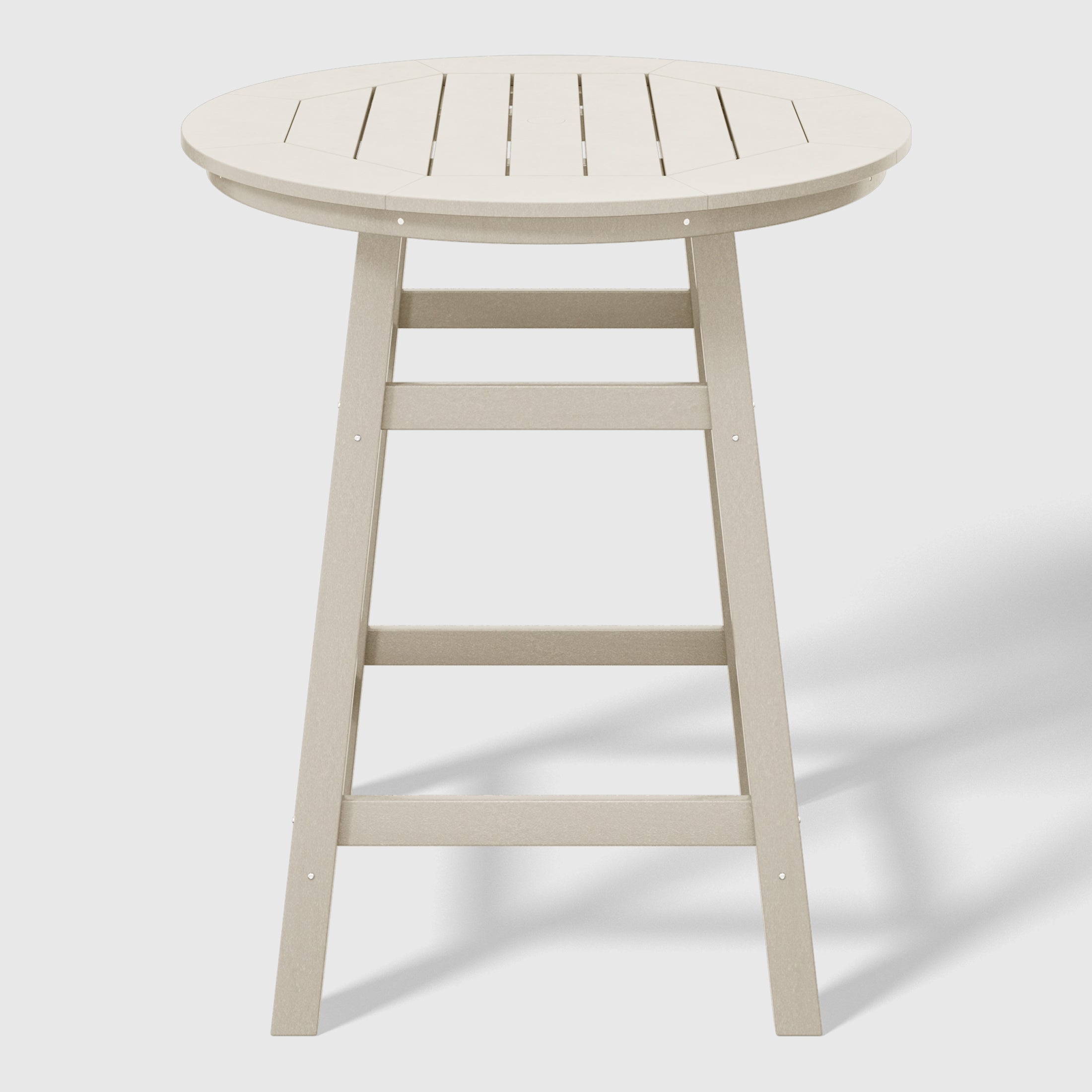 Malibu Outdoor 35" HDPE Round Patio Counter Height Bar Table