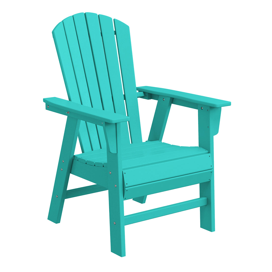 Dylan Outdoor Modern HDPE Adirondack Patio Dining Chairs (Set of 2)