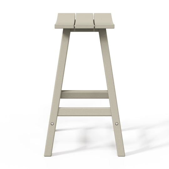 Malibu 24" HDPE Outdoor Patio Counter Height Bar Stool