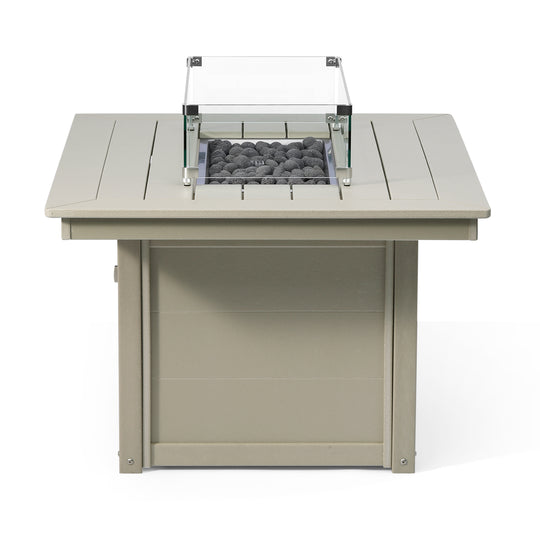 Helios 46" Modern Outdoor 55,000 BTU Patio Gas Propane Rectangle Deck Fire Pit Table