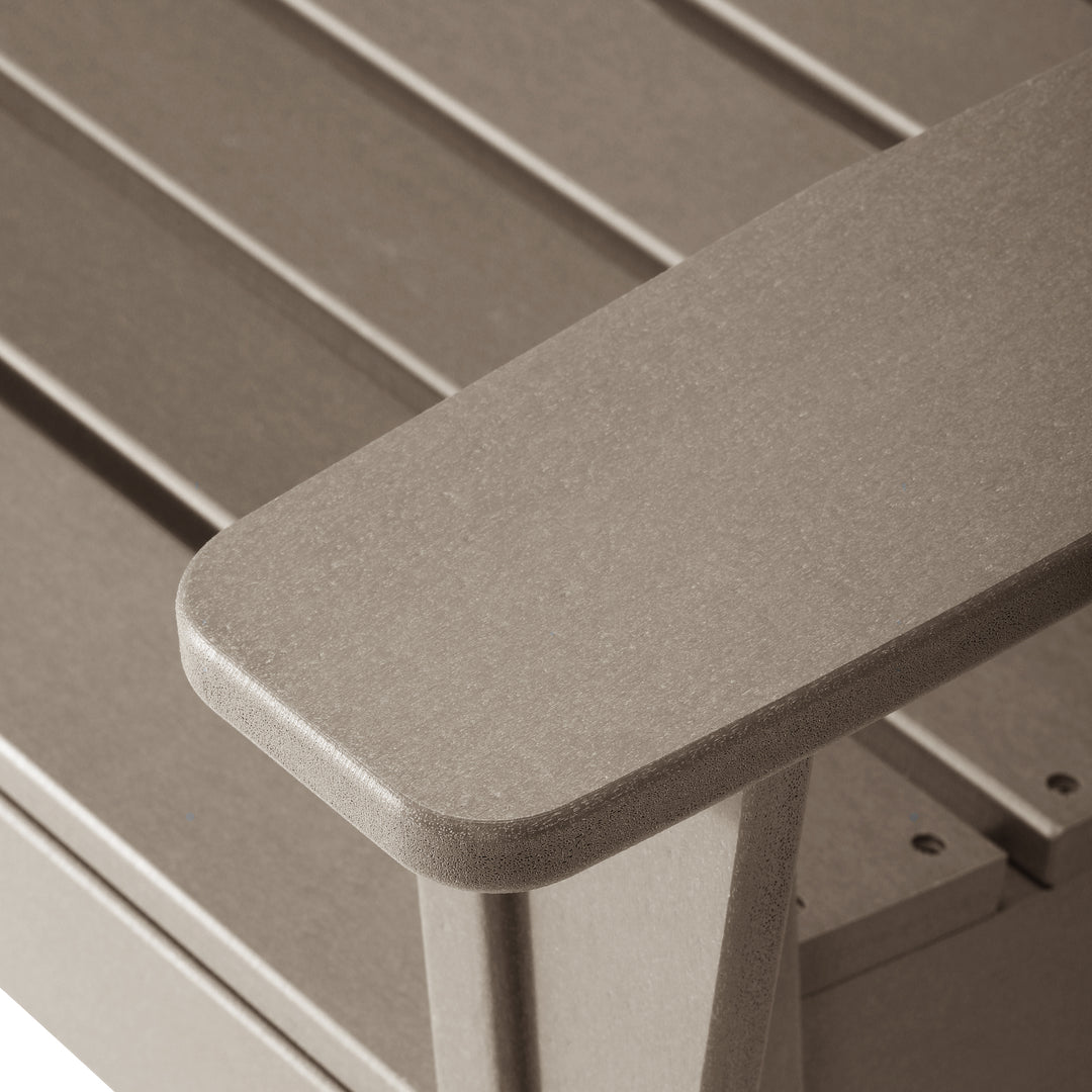 St. Augustine Outdoor Patio 49" HDPE Adirondack Garden Bench