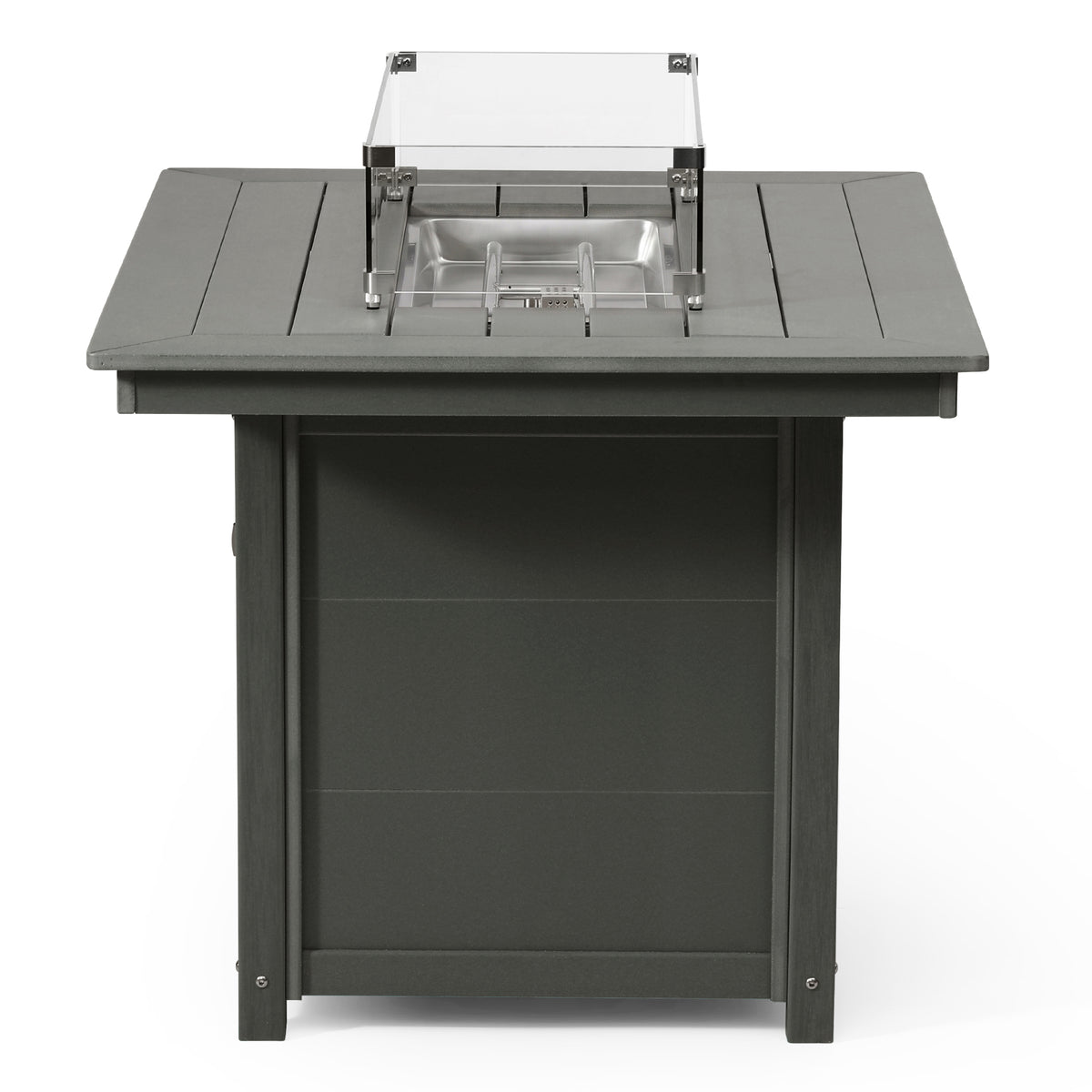 Helios 46" Modern Outdoor Patio Gas Propane Rectangular Fire Pit Table