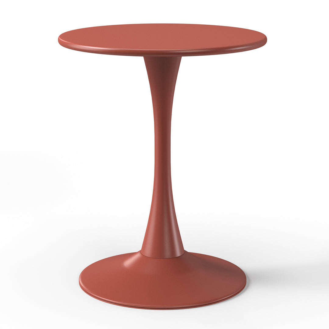 Playa 23.5" Round Outdoor Indoor Metal Cocktail Dining Table