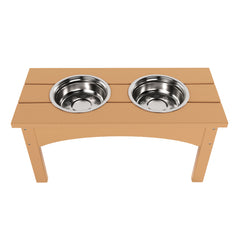 Malibu HDPE Weather Resistant Elevated Pet Feeder