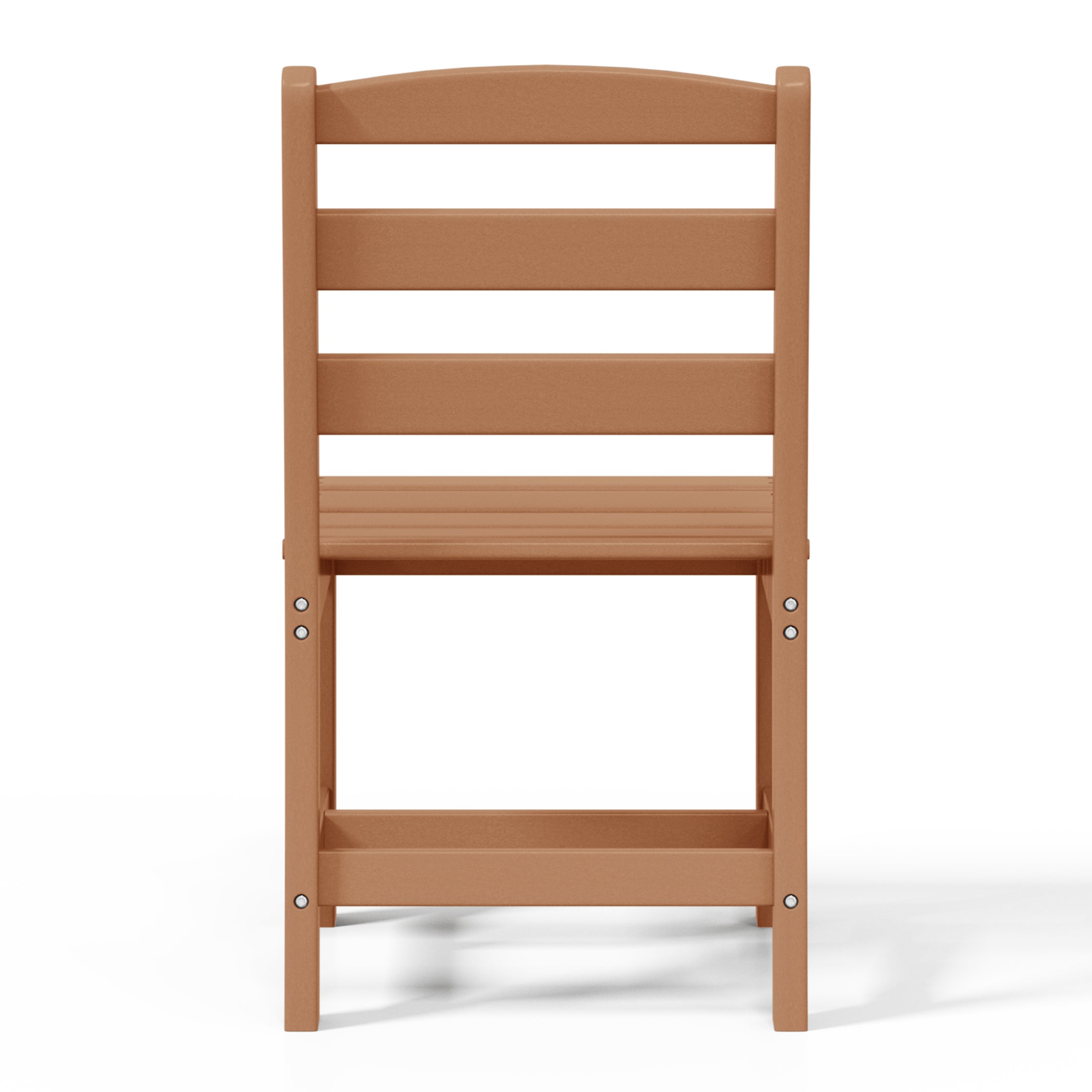 Ashore Outdoor HDPE Patio Classic Armless Dining Side Chair