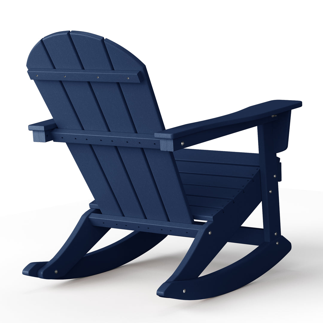 Malibu 2 piece set Outdoor / Patio Poly Adirondack rocking chairs ( 2 seater )