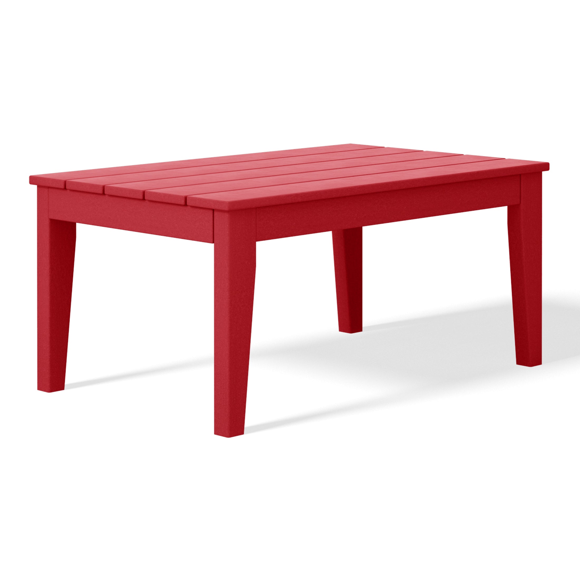Malibu Low Outdoor HDPE Patio Rectangle Coffee Table