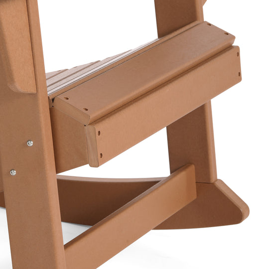 Malibu 3-Piece set Outdoor / Patio Poly Adirondack rocking chairs with a side table ( 2 seater )