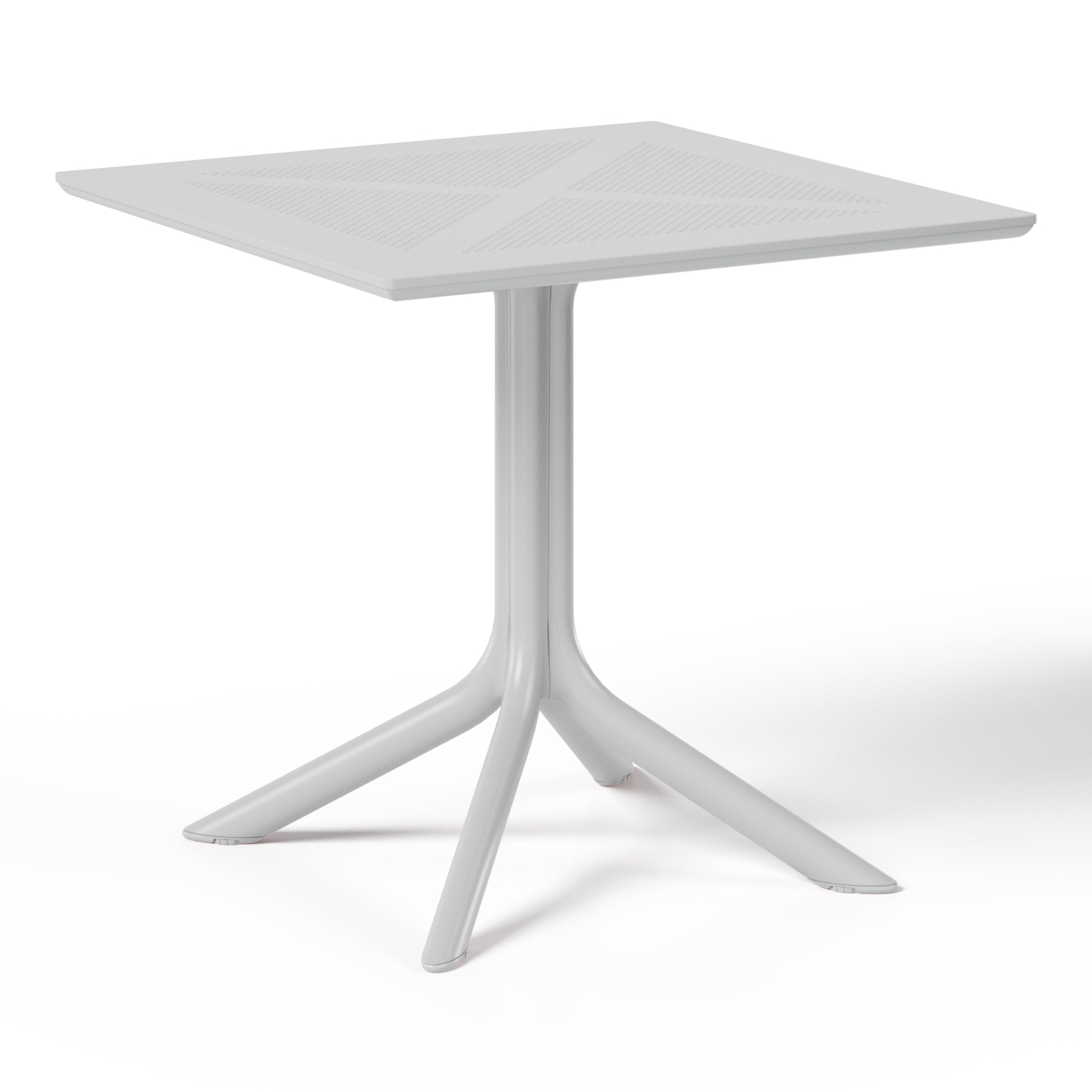 Playa 31.5" Square Plastic Outdoor Patio Dining Table for 4