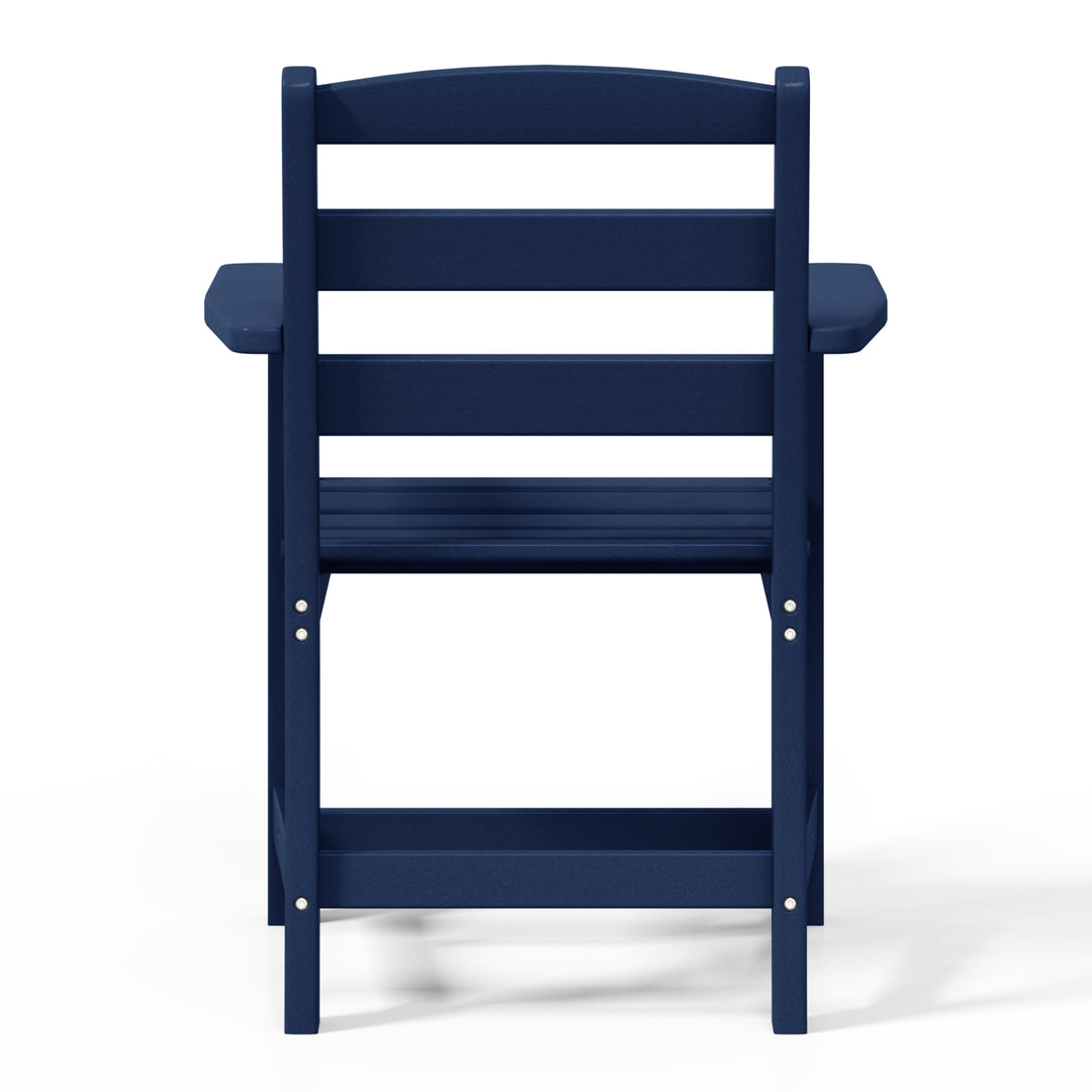 Ashore Outdoor HDPE Patio Classic Dining Arm Chair