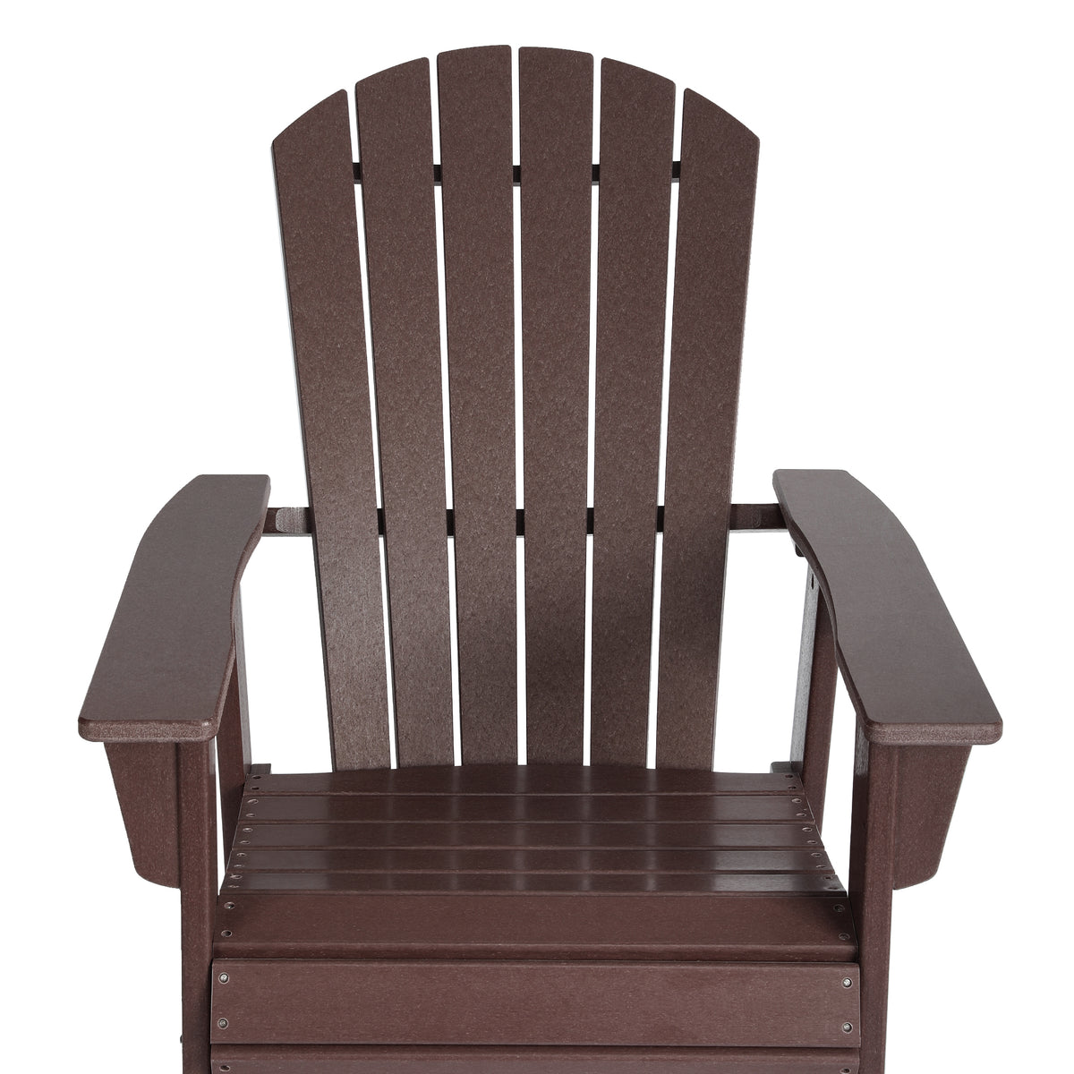 Dylan Outdoor Patio Shell-back Adirondack Dining Chair Weather Resistant